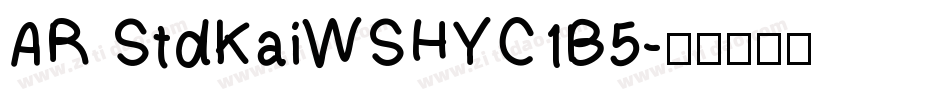 AR StdKaiWSHYC1B5字体转换